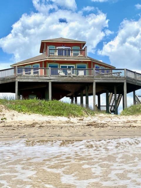 Stunning Beachfront 3 Bedroom Home, Coralmoonbeach Bolivar Peninsula Dış mekan fotoğraf